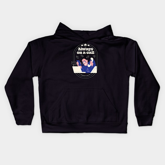 Employee award Kids Hoodie by Nora Gazzar